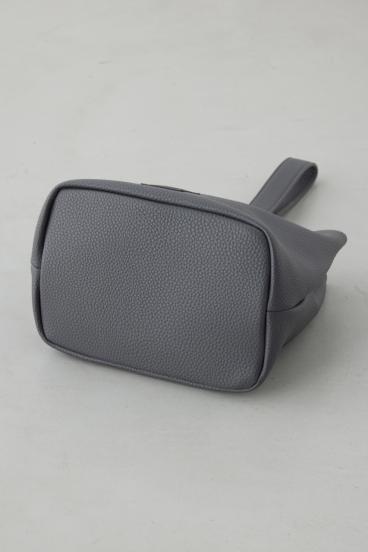 パッチ合皮巾着バッグ 詳細画像