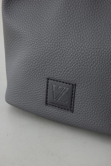 パッチ合皮巾着バッグ 詳細画像