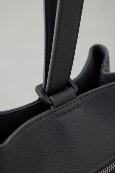 パッチ合皮巾着バッグ 詳細画像