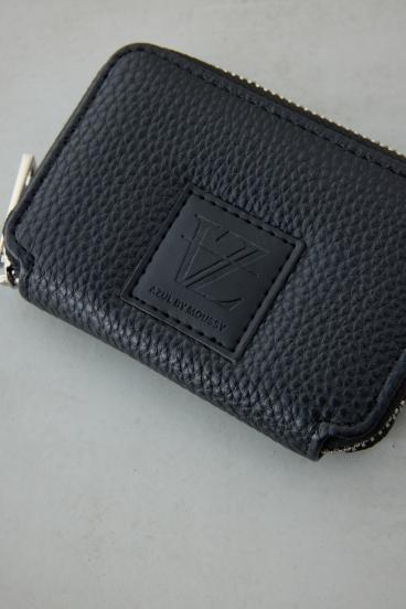 パッチ合皮ミニ財布 詳細画像