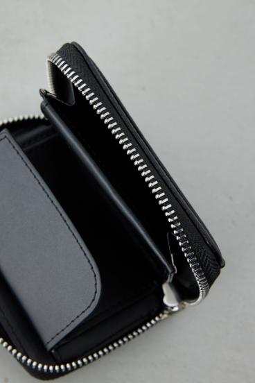 パッチ合皮ミニ財布 詳細画像