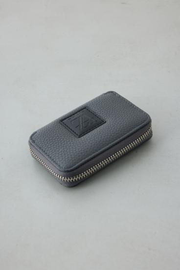 パッチ合皮ミニ財布 詳細画像