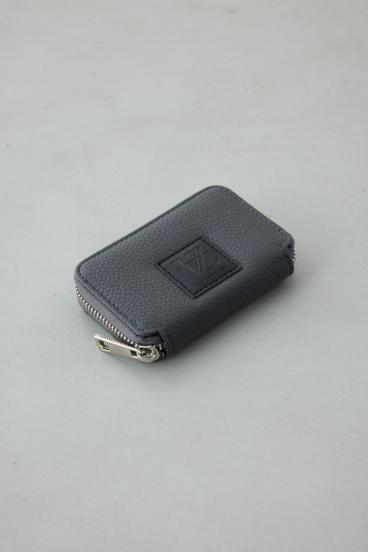 パッチ合皮ミニ財布 詳細画像
