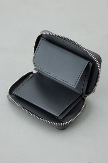 パッチ合皮ミニ財布 詳細画像