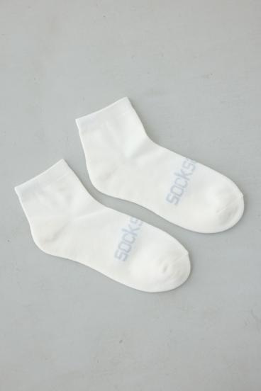 ジャガードロゴアングルソックス