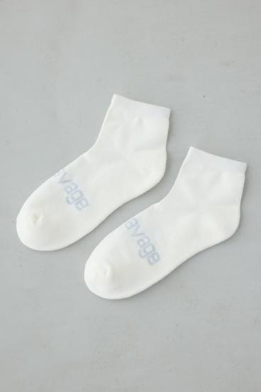 ジャガードロゴアングルソックス