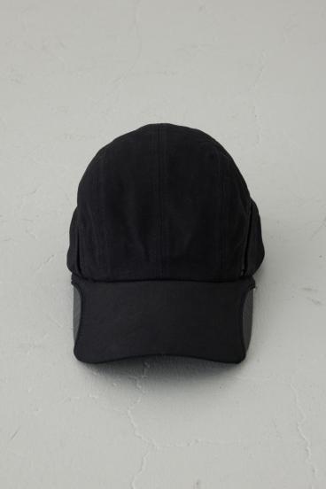 合皮切り替えキャンバスキャップ 詳細画像