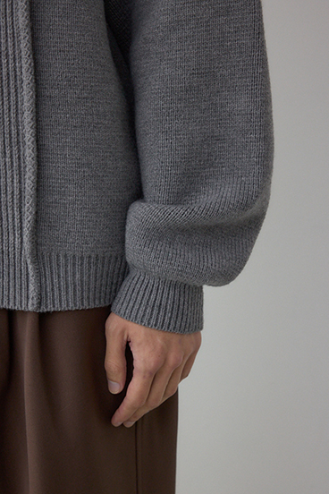 編地ミックスニットトップス 詳細画像