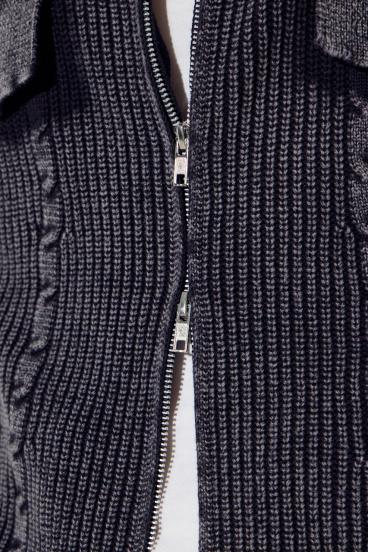 ヴィンテージウォッシュニットカーディガン 詳細画像