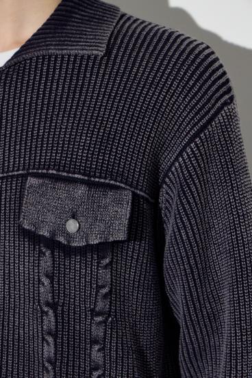 ヴィンテージウォッシュニットカーディガン 詳細画像