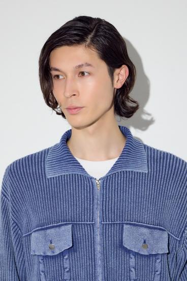 ヴィンテージウォッシュニットカーディガン