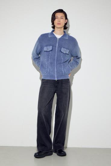 ヴィンテージウォッシュニットカーディガン 詳細画像