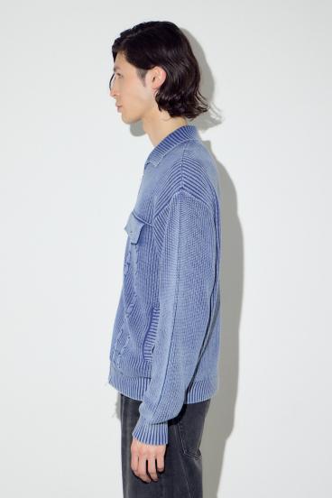 ヴィンテージウォッシュニットカーディガン 詳細画像