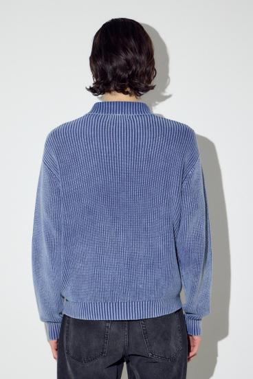 ヴィンテージウォッシュニットカーディガン 詳細画像