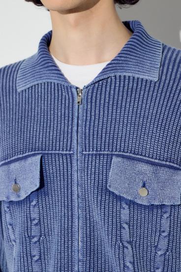 ヴィンテージウォッシュニットカーディガン 詳細画像