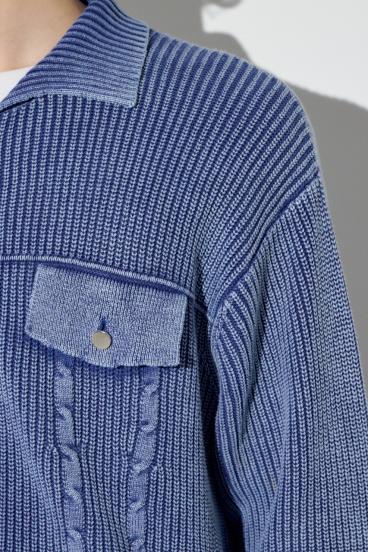 ヴィンテージウォッシュニットカーディガン 詳細画像