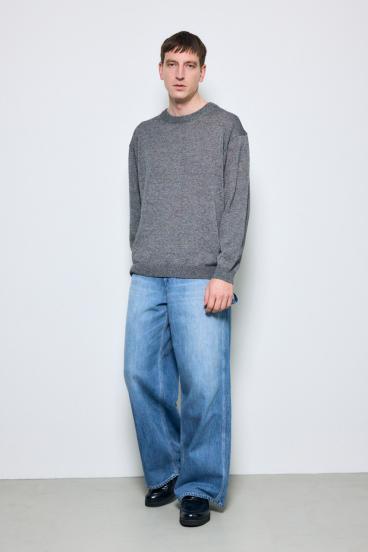 【SS先行アイテム】リネンミックスニットトップス 詳細画像