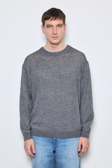 【SS先行アイテム】リネンミックスニットトップス 詳細画像