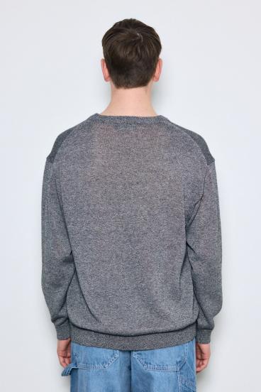 【SS先行アイテム】リネンミックスニットトップス 詳細画像