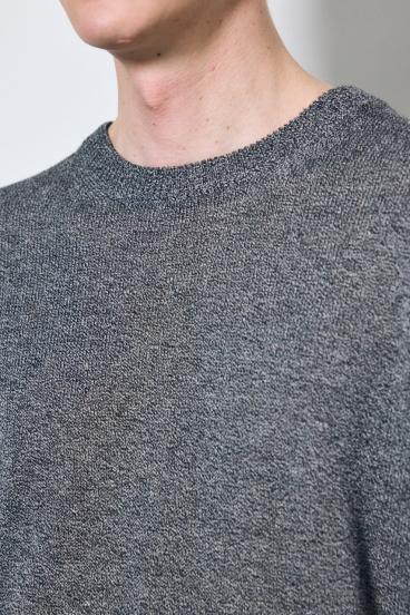 【SS先行アイテム】リネンミックスニットトップス 詳細画像