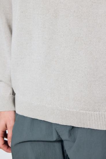 【SS先行アイテム】リネンミックスニットトップス 詳細画像