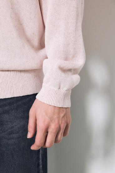 【SS先行アイテム】リネンミックススキッパーポロシャツ 詳細画像