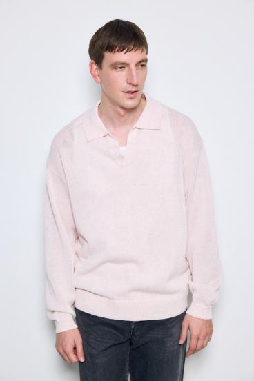 【SS先行アイテム】リネンミックススキッパーポロシャツ