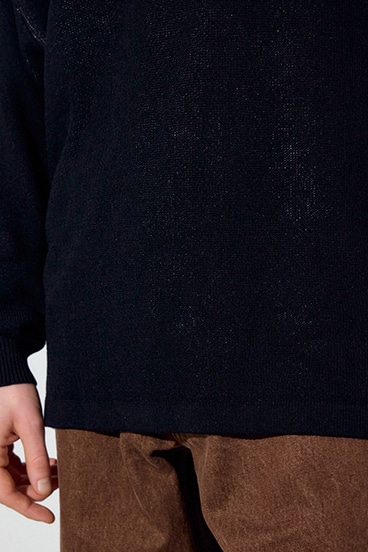 【SS先行アイテム】裏配色リネンミックスニットトップス 詳細画像