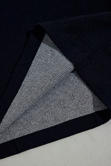 【SS先行アイテム】裏配色リネンミックスニットトップス 詳細画像