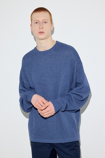 【SS先行アイテム】裏配色リネンミックスニットトップス 詳細画像