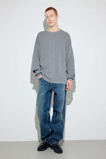 SS先行アイテム】裏配色リネンミックスニットトップス｜MEN｜251JSB70