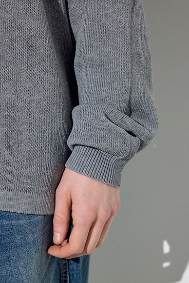 【SS先行アイテム】裏配色リネンミックスニットトップス 詳細画像