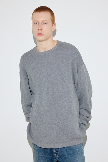 【SS先行アイテム】裏配色リネンミックスニットトップス 詳細画像