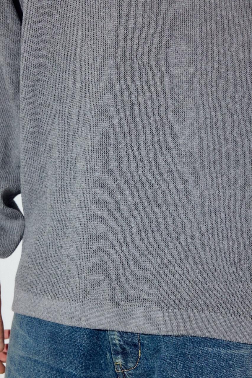 ARTS＆SCIENCE リネンニット 東京店WEB限定【Chikashitsu +】cropped linen knit cardigan