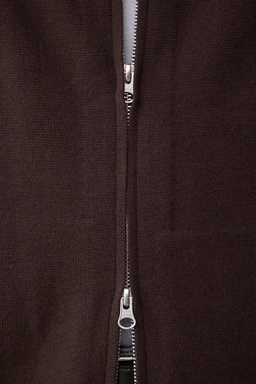 ジップアップ襟付きニットカーディガン 詳細画像