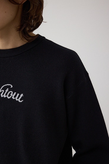 フロントロゴニットトップス 詳細画像