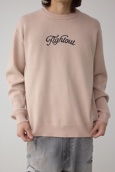 フロントロゴニットトップス