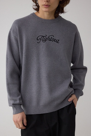 フロントロゴニットトップス