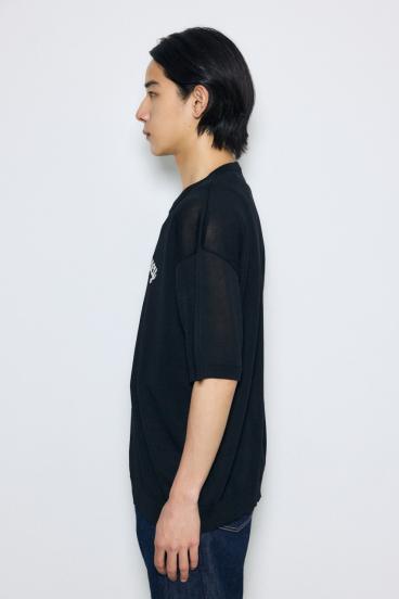 フロントロゴ半袖サマーニット 詳細画像