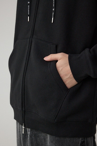 裏起毛ジップアップパーカー 詳細画像