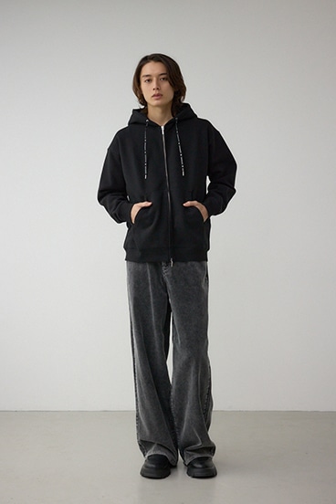 裏起毛ジップアップパーカー 詳細画像