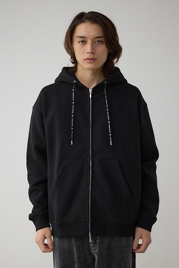 裏起毛ジップアップパーカー 詳細画像