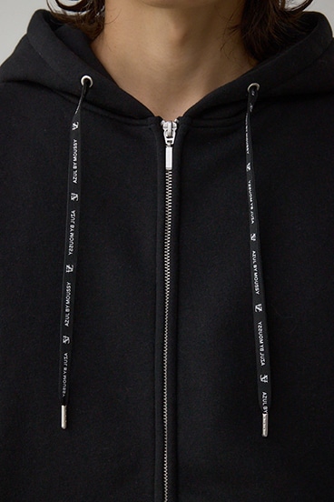 裏起毛ジップアップパーカー 詳細画像