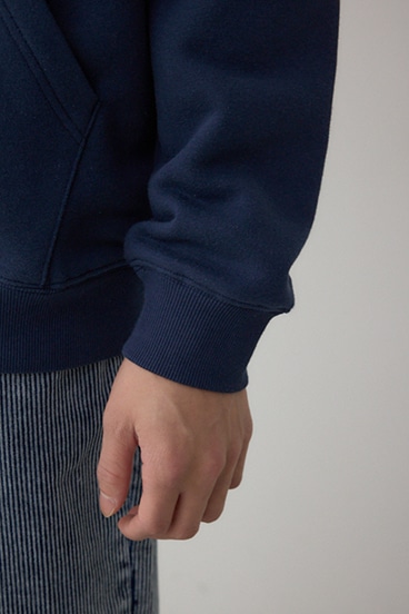 裏起毛ジップアップパーカー 詳細画像