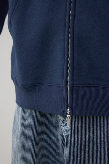 裏起毛ジップアップパーカー 詳細画像