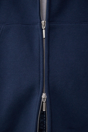 裏起毛ジップアップパーカー 詳細画像