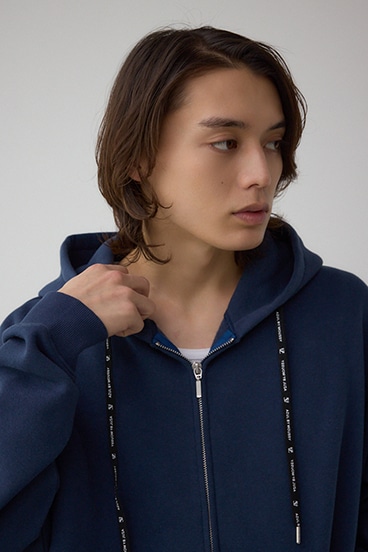 裏起毛ジップアップパーカー