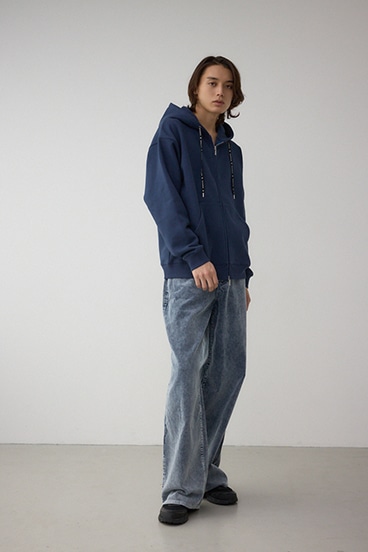 裏起毛ジップアップパーカー 詳細画像