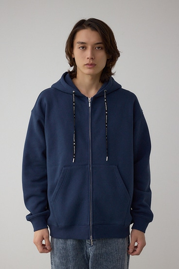 裏起毛ジップアップパーカー 詳細画像