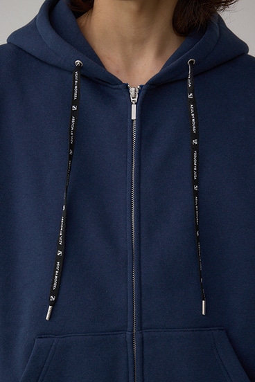 裏起毛ジップアップパーカー 詳細画像